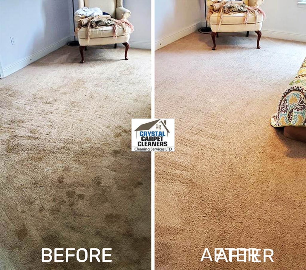 Before and After carpet cleaning in bromley