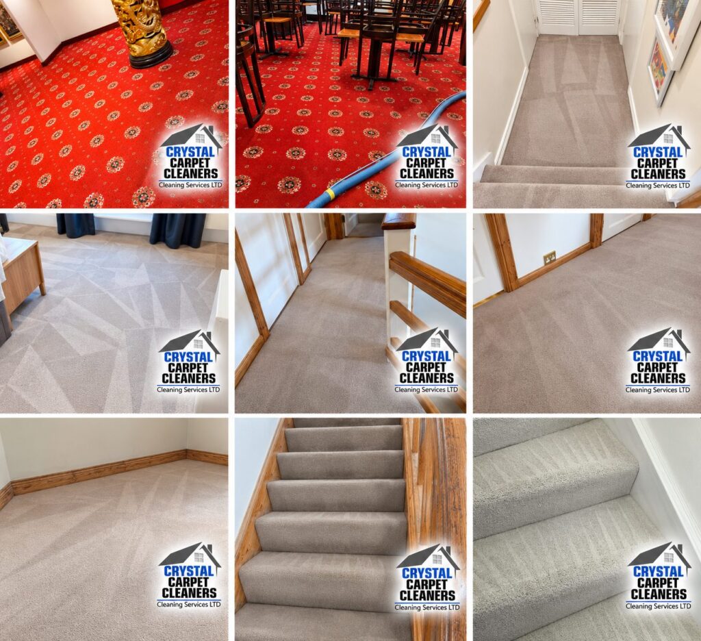 Carpet cleaning before and after in London by Crystal Carpet Cleaners