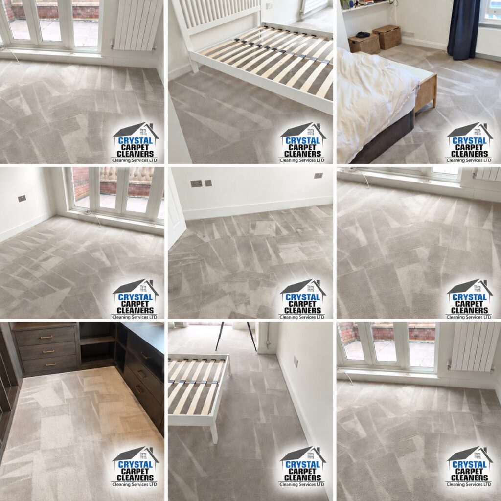 Carpet cleaning before and after in London by Crystal Carpet Cleaners